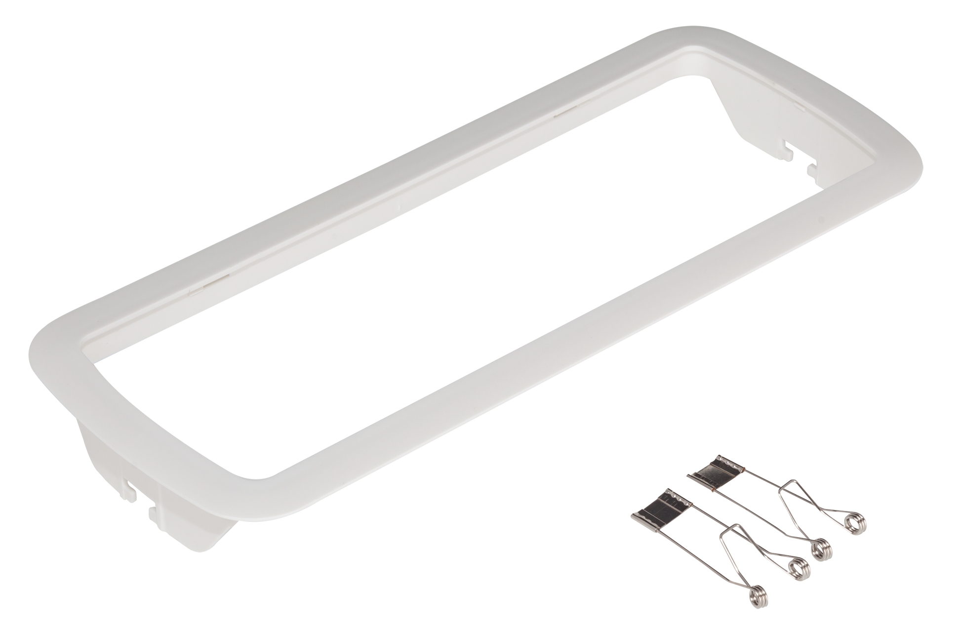 Luz de emergencia Kanata blanca de Fabrilamp, modelo A123KIT-ENCASTRAR; iluminación para hogar y domótica, seguridad (policarbonato)