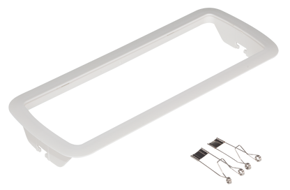 Luz de emergencia Kanata blanca de Fabrilamp, modelo A123KIT-ENCASTRAR; iluminación para hogar y domótica, seguridad (policarbonato)