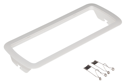 Luz de emergencia Kanata blanca de Fabrilamp, modelo A123KIT-ENCASTRAR; iluminación para hogar y domótica, seguridad (policarbonato)