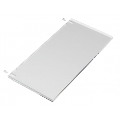 Soporte de metacrilato para señalización Kenobi transparente – Fabrilamp A124METACRILATO, iluminación técnica para interior, seguridad y luces de emergencia