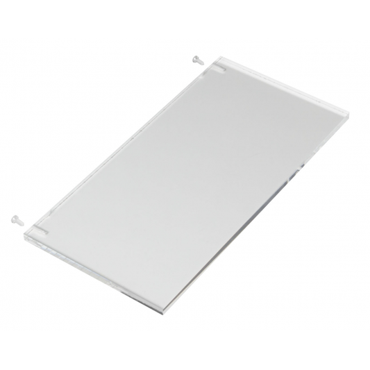 Soporte de metacrilato para señalización Kenobi transparente – Fabrilamp A124METACRILATO, iluminación técnica para interior, seguridad y luces de emergencia