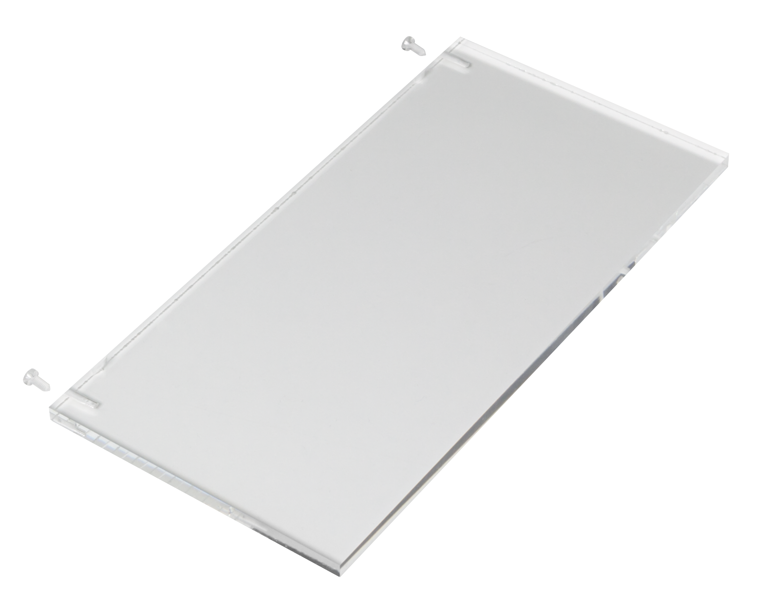 Soporte de metacrilato transparente para señalización Kenobi – Fabrilamp A124METACRILATO, ideal para señalización de seguridad e iluminación técnica en interiores.