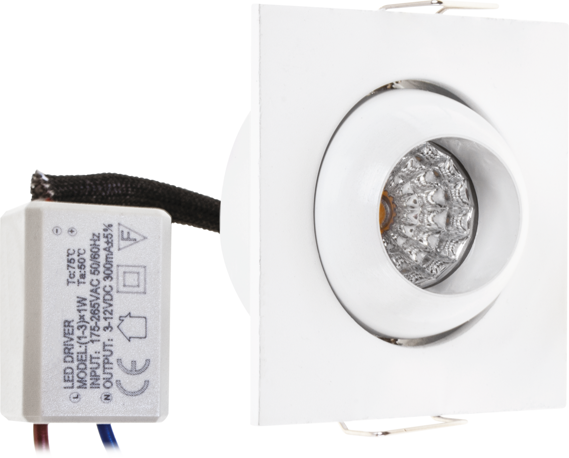 Empotrable LED blanco 1W – Fabrilamp / Abrila (A12680201B), carcasa de aluminio, iluminación interior y exterior