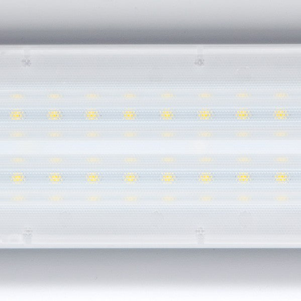 Campana Industrial Mendel 120W 5000K de Fabrilamp en aluminio blanco natural, iluminación técnica para taller profesional.