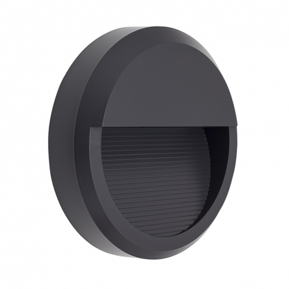 Aplique exterior Lordelo gris oscuro de Fabrilamp (modelo A18760855B), iluminación LED para jardín, acabado metal y diseño moderno.