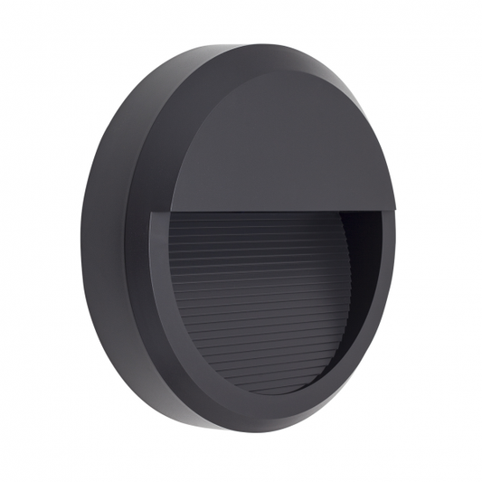 Aplique exterior Lordelo gris oscuro de Fabrilamp (modelo A18760855B), iluminación LED para jardín, acabado metal y diseño moderno.