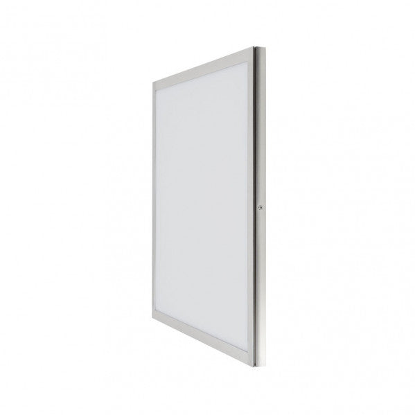 Panel LED Tolstoi 48W Níquel 50x50 – Fabrilamp A65850103, panel de superficie para iluminación interior, ahorro energético, aluminio