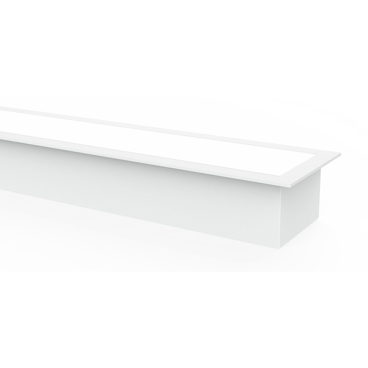 Regleta LED empotrable de 40W blanca, Fabrilamp LED228613, iluminación técnica para oficina y entornos profesionales.