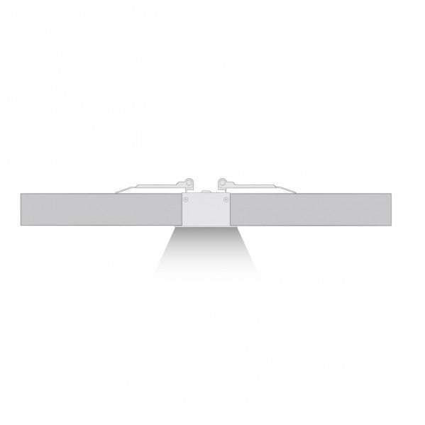 Regleta LED de empotrar LINEX en aluminio, 20W, color blanco cálido, Fabrilamp, iluminación técnica para oficina (LED228651)