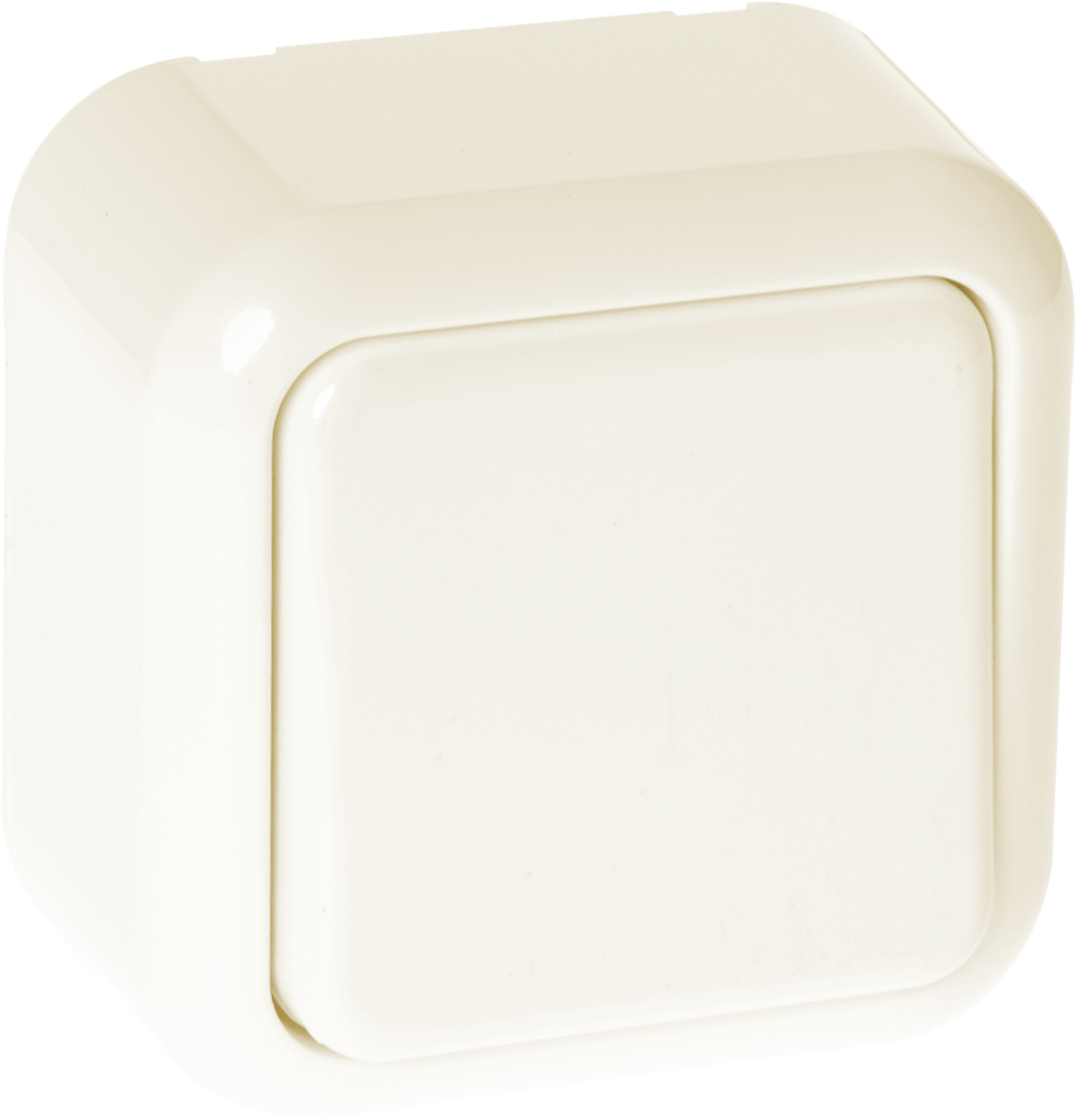 Conmutador Ancient Beis de 1 tecla, Fabrilamp MEH3-A120MMF. Interruptor de luz en policarbonato beige para uso interior (hogar y ferretería), material eléctrico.