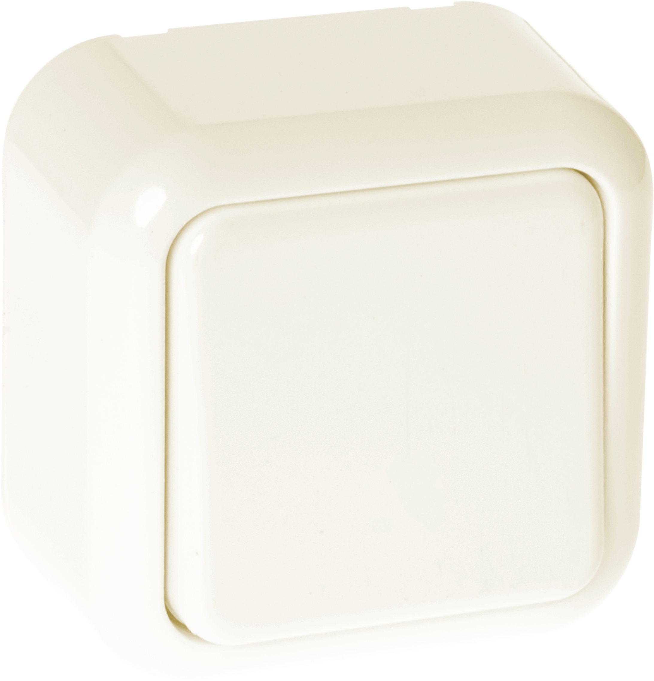 Conmutador Ancient Beis de 1 tecla, Fabrilamp MEH3-A120MMF. Interruptor de luz en policarbonato beige para uso interior (hogar y ferretería), material eléctrico.