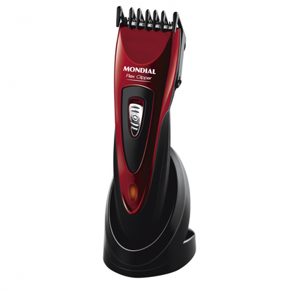 MON-CR-04 Corta Pelo/Afeitadora en Rojo de Fabrilamp | modelo MON-CR-04, acero inoxidable, cortapelo para cuidado personal y uso doméstico