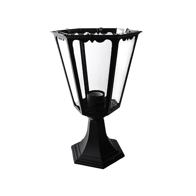 Farola Sobremuro LISA con protección IP34, perfecta para resistir salpicaduras en exterior