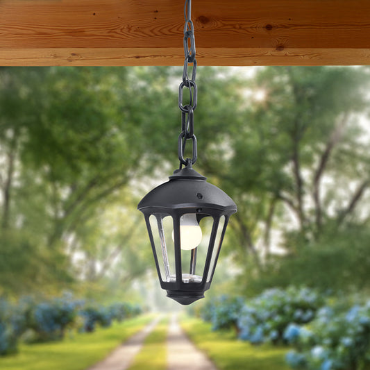 Lámpara colgante GIAMPY fabricada en resina color negro