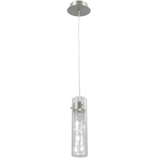 Colgante MÁRCIA LUMIT diseño niquelado, referencia HD-410-06