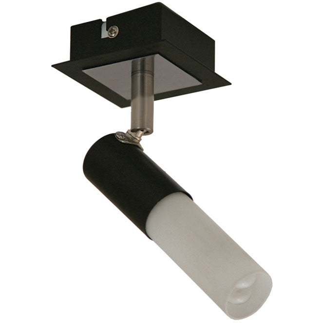 Aplique Bruno de Pared Lumit, foco orientable, diseño wengue y cromo, ref. HP-503A-01-8182