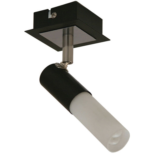 Aplique Bruno de Pared Lumit, foco orientable, diseño wengue y cromo, ref. HP-503A-01-8182