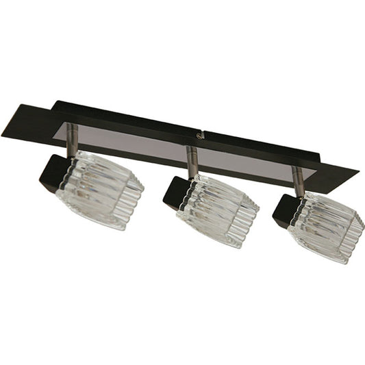 Diogo Aplique de Pared Lumit, diseño wengue y cromo, HP-503A-03-8184