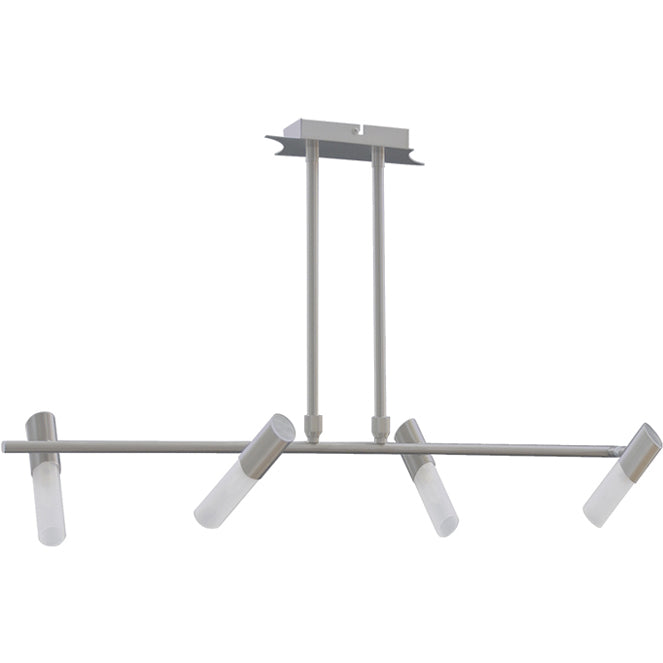 Lámpara de techo DINIS LUMIT con 4 luces en niquel, modelo HP-739-04G-896A