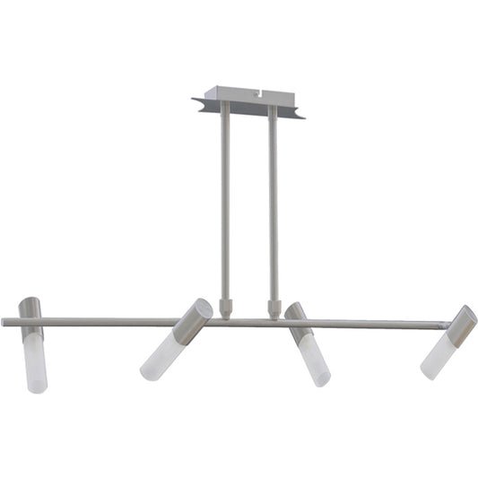 Lámpara de techo DINIS LUMIT con 4 luces en niquel, modelo HP-739-04G-896A