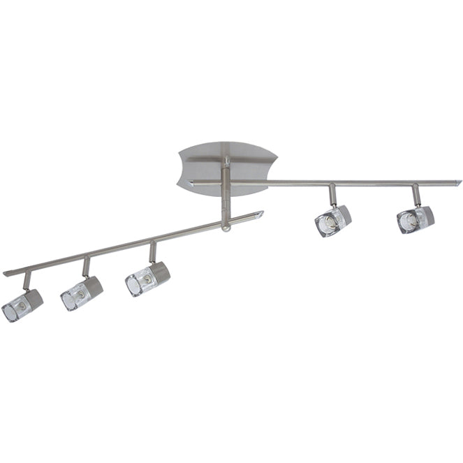 Plafón AFONSO Niquel 5 Luces LUMIT HP-911-05-856G para techo