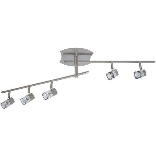 Plafón AFONSO Niquel 5 Luces LUMIT HP-911-05-856G para techo