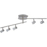 Plafón AFONSO Niquel 5 Luces LUMIT HP-911-05-856G para techo