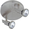 Plafón LAURENTINO LUMIT para 2 bombillas GU10, HP-918-02-8Z NI*, iluminación interior.