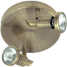 Plafón LAURENTINO Cuero LUMIT para 2 bombillas GU10, Ref. HP-918-02-8Z OX