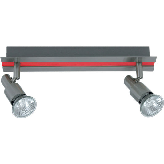 Aplique Gabriel de Pared Níquel y Rojo LUMIT HP-982-02-80 VER