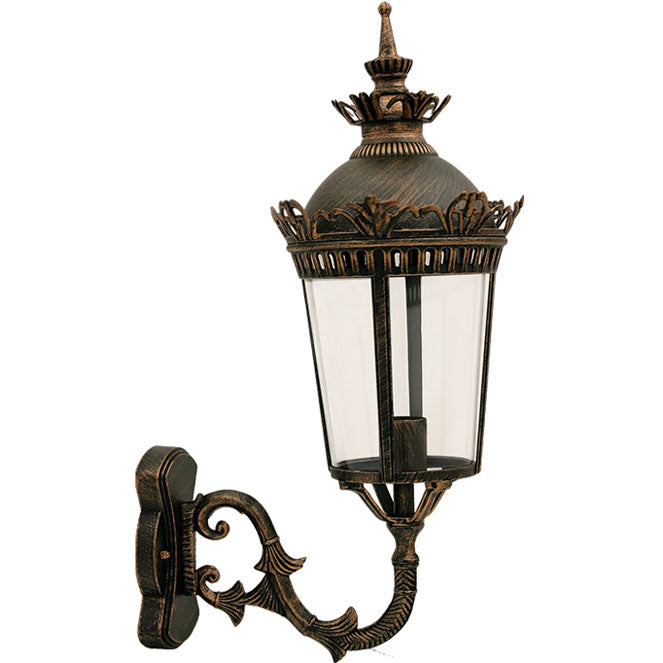 Aplique Exterior EVEREST Marrón LUMIT JH73922*W CA, estanco y resistente para iluminación exterior.