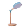 Flexo LED Azul BELAIR Luppa con base de madera, L-1001 BL