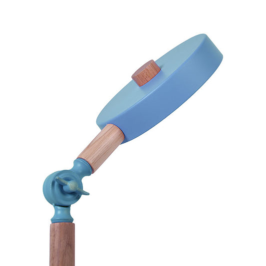 Flexo BELAIR Luppa fabricado en Metal color Azul y Madera Natural