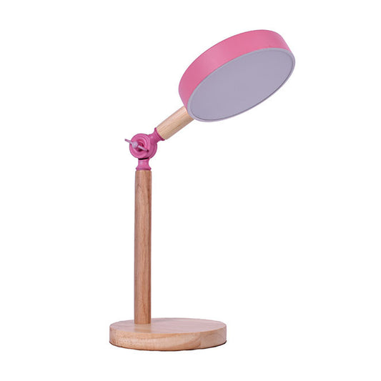Flexo de Sobremesa LED LUPPA 2x12W Rosa y Madera Interlusa - vista principal | Interlusa