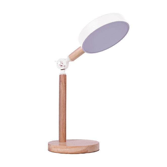 Flexo de Sobremesa LED LUPPA 48,5 cm Blanco y Madera Interlusa - vista principal | Interlusa