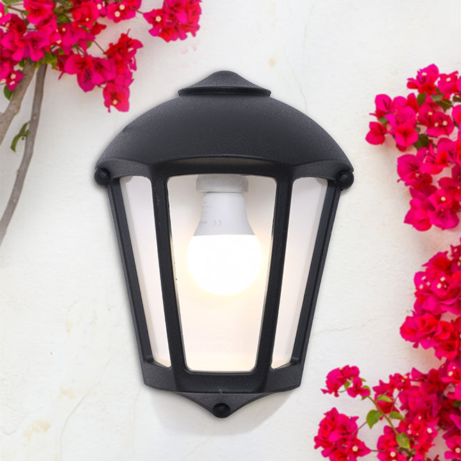 Aplique de Exterior Estanco FABIO 1xE27 IP55 Negro Fumagalli - imagen 3 | Interlusa