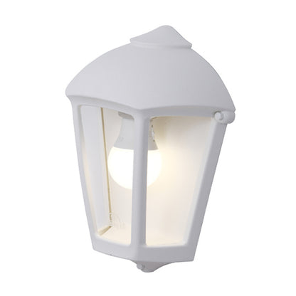 Aplique FABIO fabricado en resina color blanco, ideal para jardines