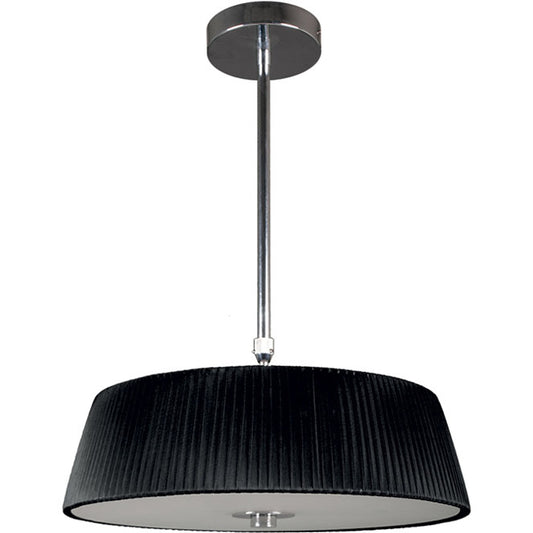 Astrid Lámpara de Techo LUMIT Negra y Cromo MD9431S PR para salón y comedor.