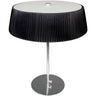 Lámpara de mesa Astrid LUMIT MT9512 PR diseño negro y cromo para dormitorio