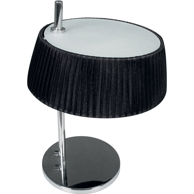 Lámpara de Sobremesa Astrid LUMIT MT9544S PR, diseño clásico en negro y cromo.