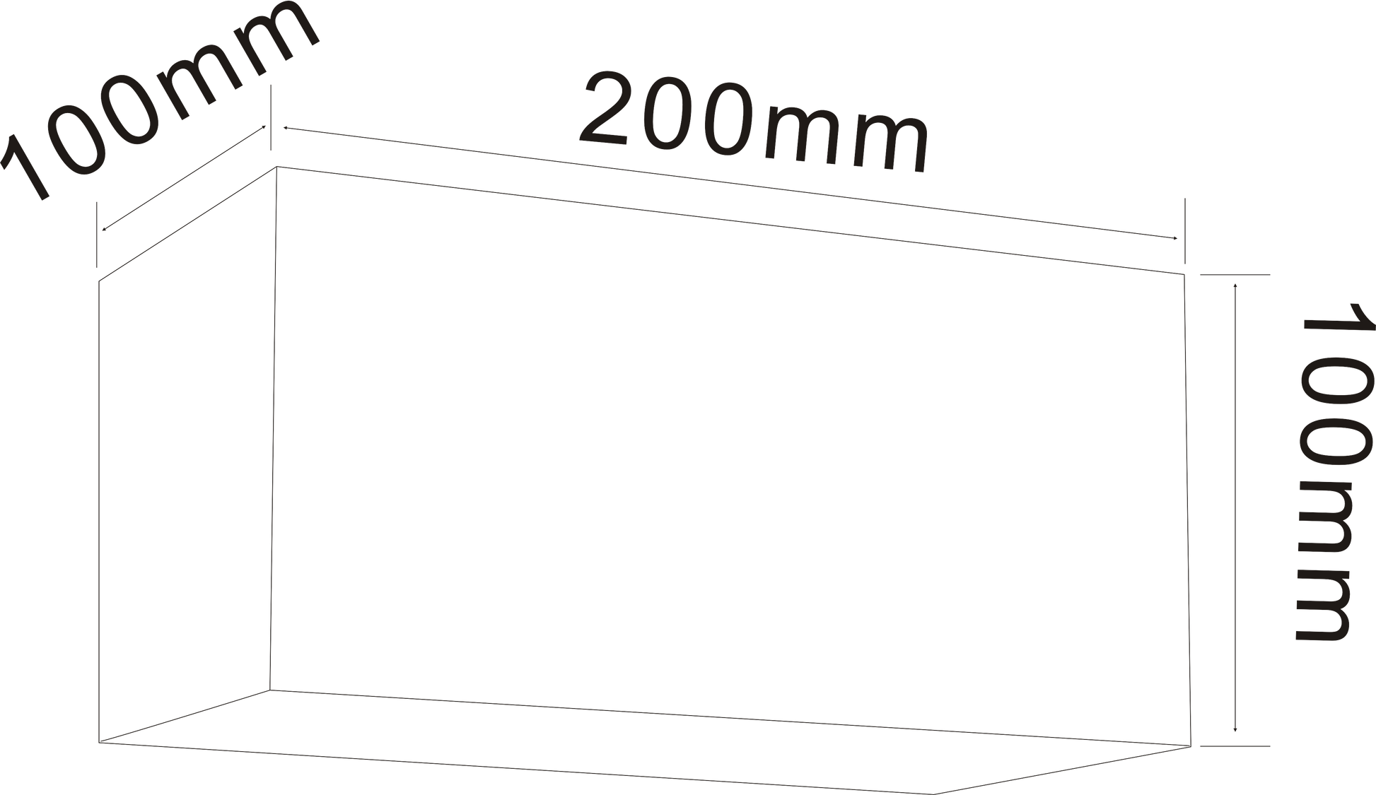 Medidas del Aplique de Pared LED de Muñoz e Hijos (Apliques Exterior) en color Negro con luz bidireccional - Ref 005217