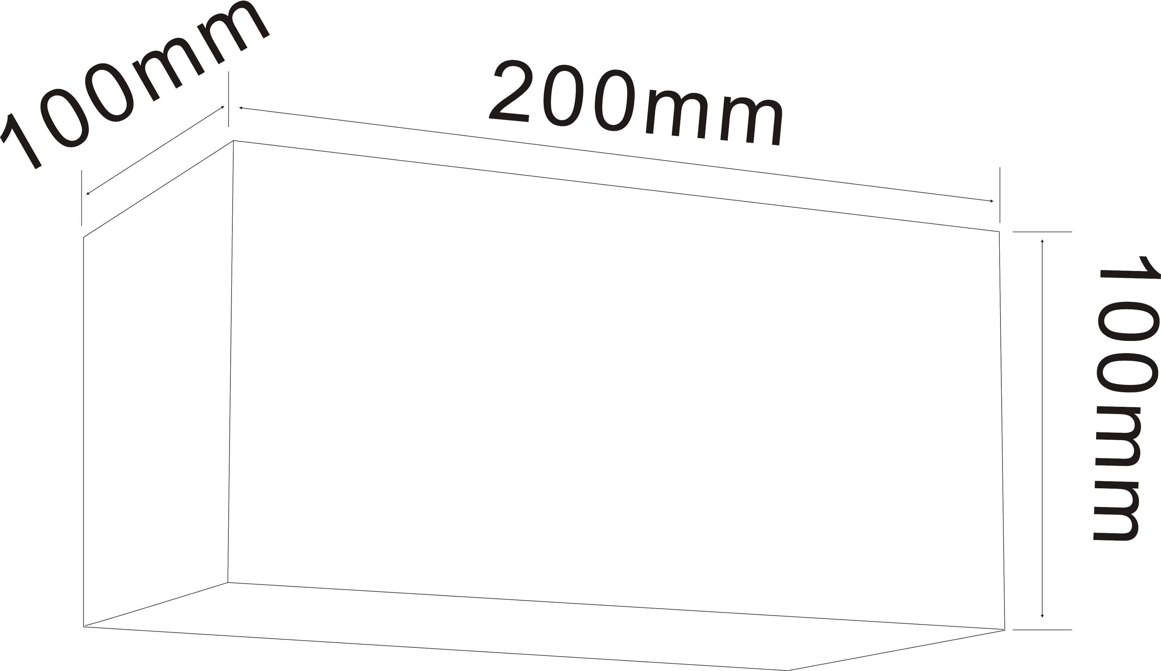 Medidas del Aplique de Pared LED de Muñoz e Hijos (Apliques Exterior) en color Negro con luz bidireccional - Ref 005217