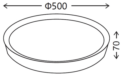 Medidas Plafón LED Plafón LED 69W de Lámparas Muñoz e hijos (Plafón LED) en color Negro-Madera Roble con diseño circular - Ref 9350MN

