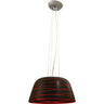 Lámpara Colgante LURDES Diseño Rojo y Negro LUMIT P60418M1
