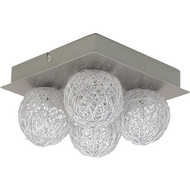 Plafón PARM Níquel LUMIT Iluminación PARM 4L NI