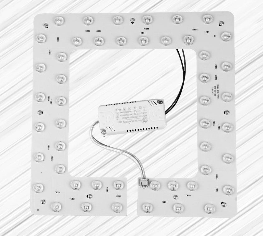 Kit Módulo LED Universal PB0045-72W de PB Lighting, 72W CCT (3000K-6000K), Ø37cm, con driver e imanes para reemplazo.

