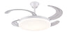 Ventilador de techo Chloe-L de PB Lighting (Ø108cm) Blanco, con luz LED dimable CCT, app LampSmart Pro y mando - Ref PB50411.

