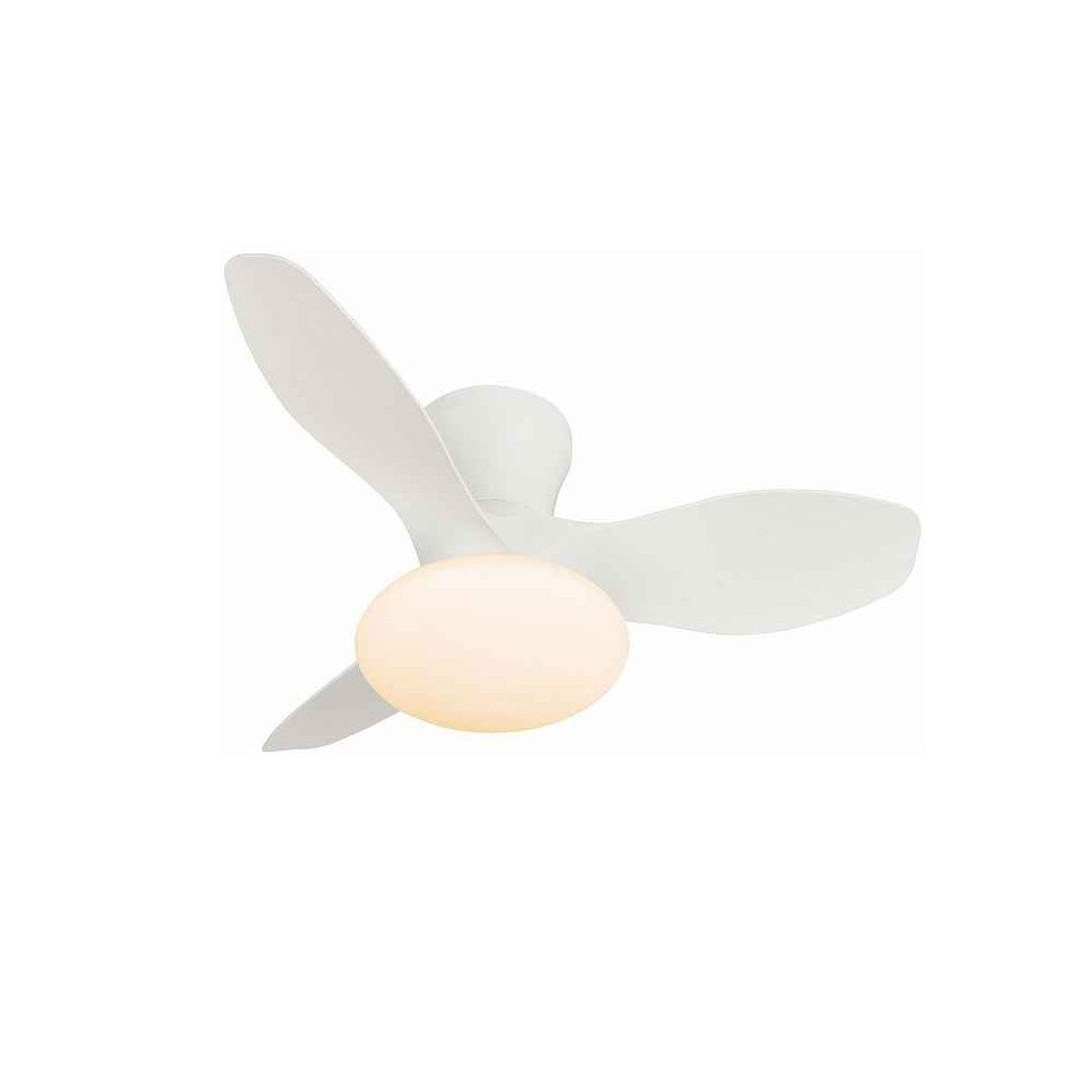 
Ventilador con Luz Tulip de Pb Lighting (Tulip) en color Blanco, 80cm, con luz LED CCT dimable 18W+18W - Ref PB80230.


