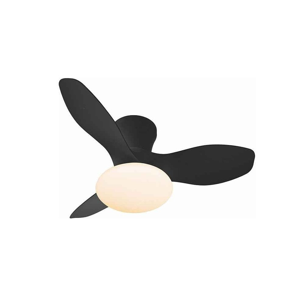 Ventilador con Luz Tulip de Pb Lighting (Tulip) en color Negro, 80cm, con luz LED CCT dimable 18W+18W - Ref PB80232.

