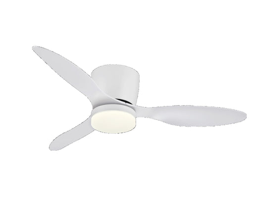 Ventilador con Luz Emily-L de Pb Lighting (Emily L) en color Blanco con 3 aspas y luz integrada - Ref PB80240.
